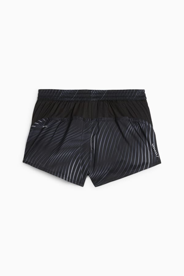 Favourite Velocity 3" Printed Woven Running Shorts Women, PUMA Black-Galactic Gray, extralarge-GBR